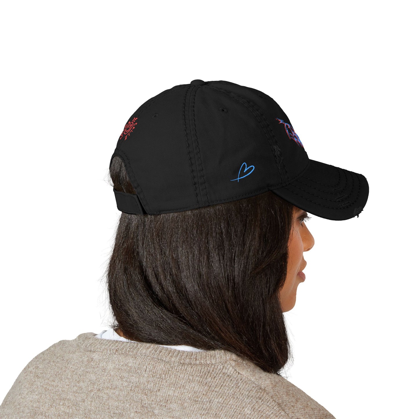 Amor Tribal Heart – Distressed Streetwear Cap