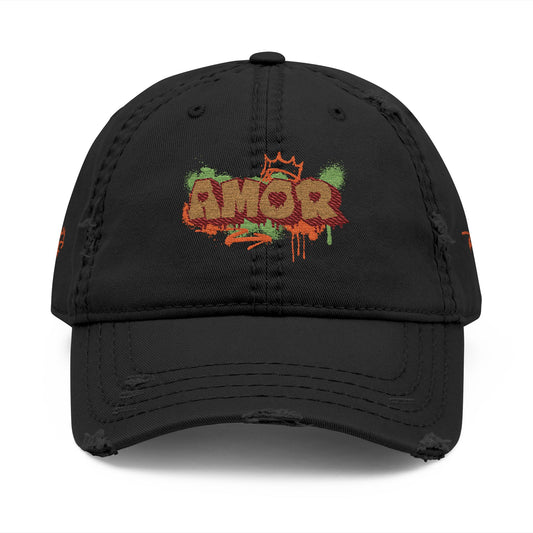 Amor Graffiti – Distressed Baseball Cap